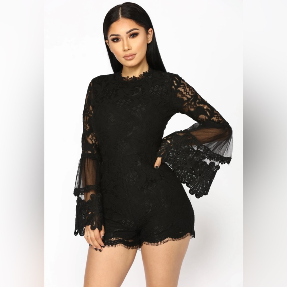 NWT Black FashionNova Romper Size XL